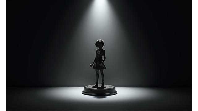 高級感のあるショーケースに収められた限定フィギュア