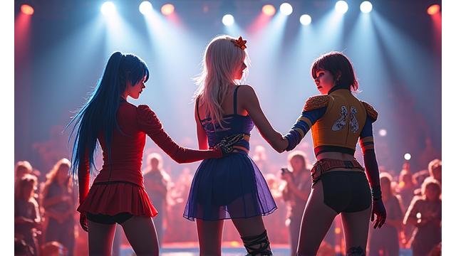 国際コスプレコンテストの参加者