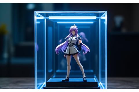 LED照明付きのフィギュアディスプレイケース