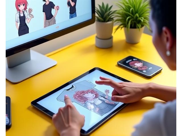 デザインツールでカスタマイズされたスマホケース